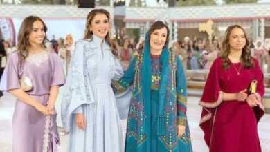 صورة الملكة رانيا تنشر صوراً من حفل حناء عروس ابنها رجوة آل سيف  أخبار السعودية