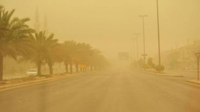 صورة حالة الطقس اليوم .. أتربة مثارة بالرياض والمنطقة الشرقية .. وضباب في مكة