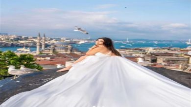 صورة هدى الأتربي بـ”فستان أبيض” في أحدث ظهور