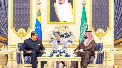 صورة ولي العهد يلتقي رئيس جمهورية فنزويلا  أخبار السعودية