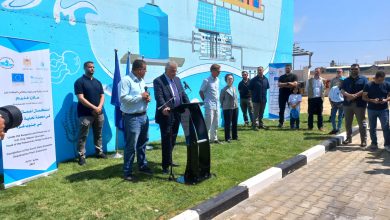 صورة غزة: افتتاح مشروع استكمال أعمال التوسعة بمحطة تحلية البحر