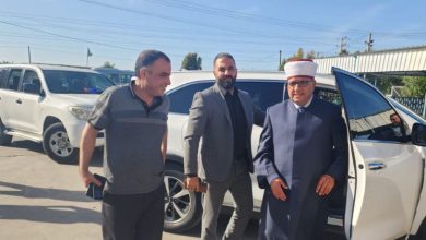 صورة وزير الأوقاف يصل غزة لوداع الحجاج