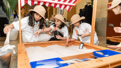 صورة مغامرة استكشافية يخوضها الأطفال في المخيم الصيفي بالمتحف الوطني