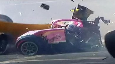 صورة بالفيديو.. لحظة وفاة سائق شاب أثناء سباق على حلبة فرانكورشان