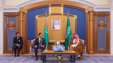 صورة ولي العهد يبحث العلاقات الثنائية مع رئيس تركمانستان  أخبار السعودية