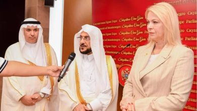 صورة وزير الشؤون الإسلامية يلتقي رئيسة البرلمان بالجبل الأسود  أخبار السعودية