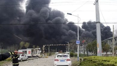 صورة بالفيديو.. انفجار في مصنع للكيماويات شرقي الصين