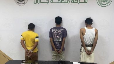 صورة شرطة أبو عريش تقبض على 3 أشخاص لترويجهم مواد مخدرة  أخبار السعودية