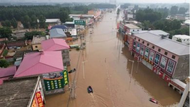 صورة مصرع شخصين في فيضانات وانهيارات طينية شمال غربي الصين  أخبار السعودية