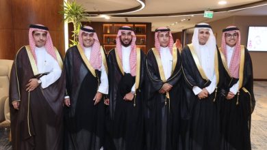 صورة مسؤولون وأعيان يشرفون زواج الهذيلي والحصيني  أخبار السعودية