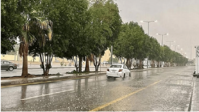 صورة «الأرصاد» عن طقس السبت: أمطار رعدية وجريان سيول بعدة مناطق