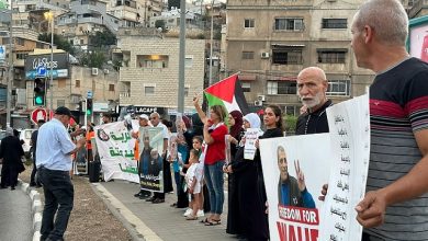صورة مسيرة سيارات إلى الناصرة إسنادا لحرية الأسير المريض وليد دقة