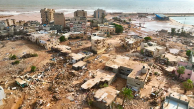 صورة درنة الليبية تحصي ضحايا كارثة السيول وتوقعات بارتفاع الحصيلة