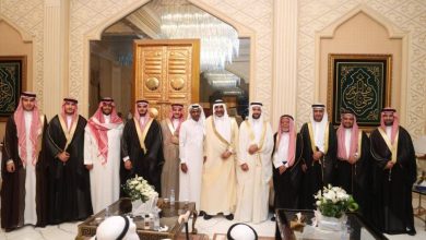 صورة العمودي وأبوزيد يحتفلان بعقد قران إبراهيم  أخبار السعودية