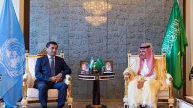 صورة وزير الخارجية يبحث العلاقات الثنائية مع نظيره الأوزبكي  أخبار السعودية