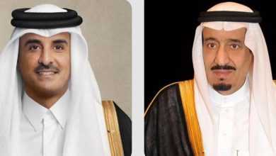صورة القيادة القطرية تهنئ خادم الحرمين بمناسبة اليوم الوطني الـ 93 للمملكة  أخبار السعودية