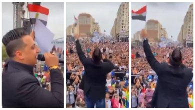 صورة الجمهور يرفع علم مصر بحفل رضا البحراوي في طنطا
