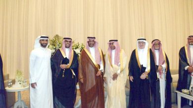 صورة أمراء ومسؤولون يشرفون زواج البنيان والعمير  أخبار السعودية