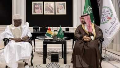 صورة خالد بن سلمان يلتقي وزير الدفاع الغيني  أخبار السعودية