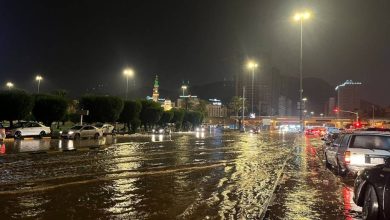 صورة مكة المكرمة تشهد هطول أمطار غزيرة  أخبار السعودية