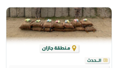 صورة حرس الحدود بجازان يحبط محاولة تهريب 160 كيلوجرامًا من نبات القات المخدر