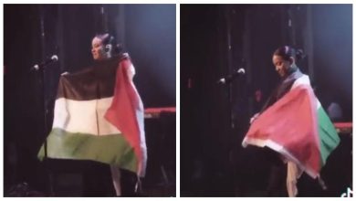صورة فيديو| مغنية نرويجية تدعم الشعب الفلسطيني بحفلها الغنائي وتصفهم بأقوى شعب على الأرض