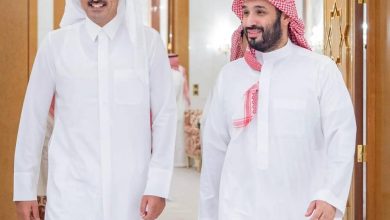 صورة ولي العهد يبحث مع أمير قطر العلاقات وتطورات الأوضاع في غزة  أخبار السعودية