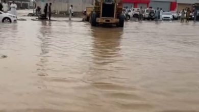 صورة هطول أمطار على محافظة بحرة  أخبار السعودية