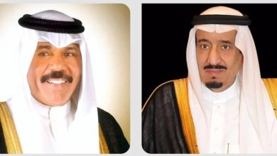 صورة أمير الكويت يهنئ خادم الحرمين الشريفين بمناسبة فوز المملكة باستضافة معرض «إكسبو 2030»  أخبار السعودية