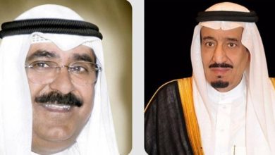 صورة ولي عهد الكويت ورئيس الوزراء يهنئان خادم الحرمين بمناسبة فوز الرياض باستضافة معرض «إكسبو 2030»  أخبار السعودية