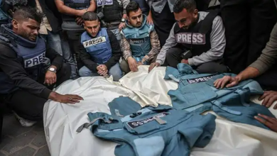 صورة منتدى الإعلاميين: الاحتلال أعدم 103 صحفيين خلال 80 يومًا في غزة