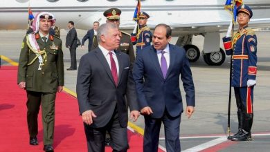 صورة مباحثات بين الرئيس السيسي وملك الأردن حول الأوضاع في قطاع غزة
