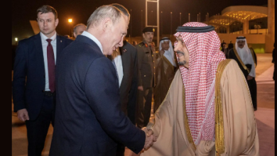 صورة الرئيس الروسي يغادر الرياض