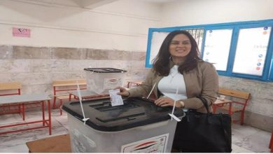صورة رشا مهدي تدلي في الانتخابات الرئاسية.. صورة