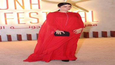 صورة سينتيا خليفة بالأحمر في رابع أيام مهرجان الجونة السينمائي