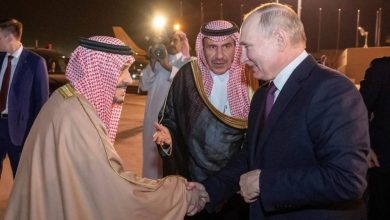 صورة الرئيس الروسي يغادر الرياض  أخبار السعودية