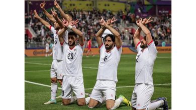 صورة “للمرة الأولى في التاريخ”.. منتخب فلسطين يتأهل لدور الـ16 بكأس آسيا