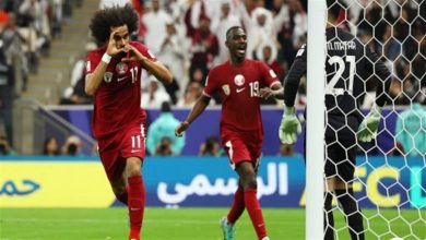 صورة المنتخب القطري إلى الدور ربع النهائي ببطولة أمم آسيا بعد الفوز على فلسطين