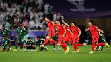 صورة كوريا الجنوبية إلى الدور ربع النهائي من بطولة أمم آسيا بعد الفوز على السعودية