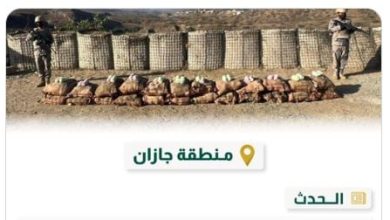 صورة حرس الحدود بجازان يحبط تهريب 360 كيلوجرامًا من نبات القات المخدر