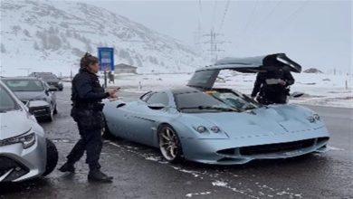 صورة لماذا صادرت شرطة المرور سيارة بـ229 مليون جنيه بجبال الألب؟.. فيديو
