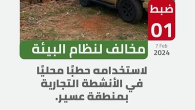 صورة «الأمن البيئي»: ضبط «مخالف» استخدم حطباً محليّاً في الأنشطة التجارية بعسير  أخبار السعودية