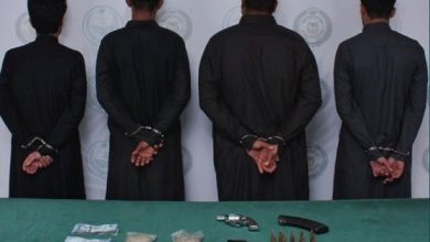 صورة القبض على مقيم و3 مواطنين بتبوك لترويجهم  الحشيش والإمفيتامين 