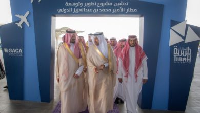 صورة أمير المدينة يدشن المرحلة الثانية لتطوير وتوسعة مطار الأمير محمد بن عبدالعزيز  أخبار السعودية