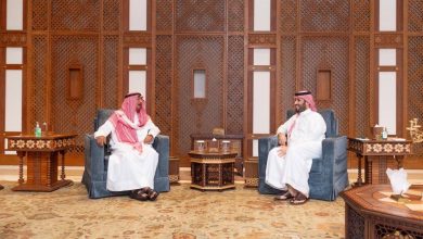 صورة ولي العهد يستقبل رئيس مجلس الوزراء بدولة الكويت  أخبار السعودية