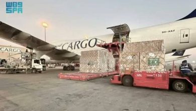 صورة مغادرة الطائرة الإغاثية السعودية الـ 16 التي يسيّرها مركز الملك سلمان للإغاثة تحمل مساعدات للشعب الأوكراني  أخبار السعودية