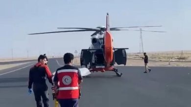 صورة وفاة وإصابتان.. الإسعاف الجوي يشارك فرق الهلال الأحمر بنجران مباشرة حادثة تصادم  أخبار السعودية