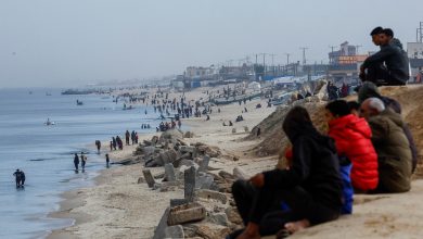 صورة البنتاغون: بناء ميناء عائم قبالة سواحل غزة سيبدأ قريبا جدا