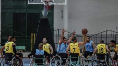 صورة افتتاح دوري كرة السلة للكراسي المتحركة السادس في غزة