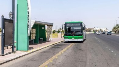 صورة حافلات المدينة تبدأ خدمة نقل الزائرين والأهالي الي المسجد النبوي ومسجد قباء